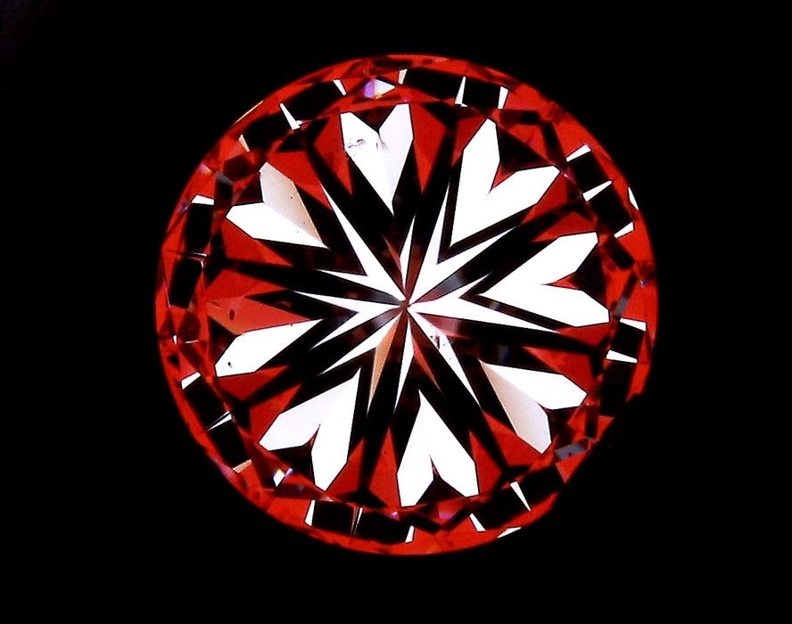 2.02ct Round D SI1 Natural Diamond hearts image