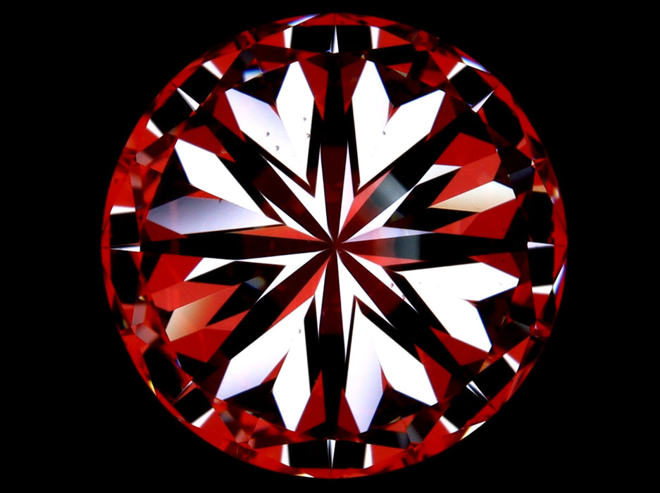5.01ct Round I VS1 Natural Diamond hearts image