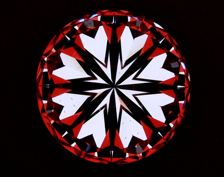 4.03ct Round I VS2 Natural Diamond hearts image