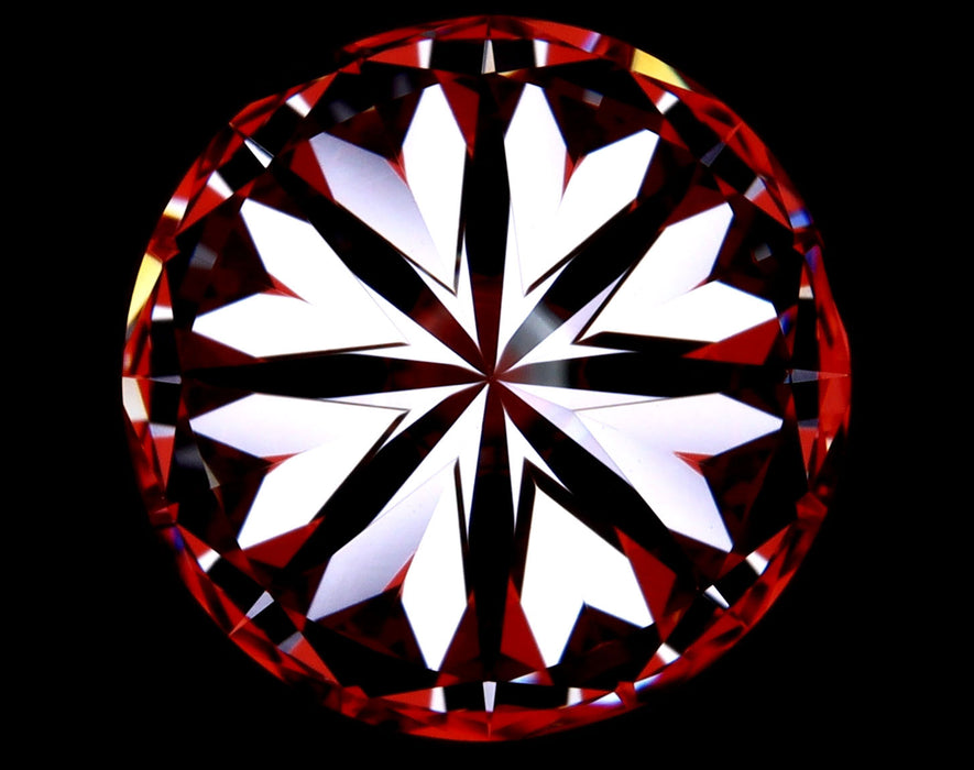 3.00ct Round G VVS2 Natural Diamond hearts image