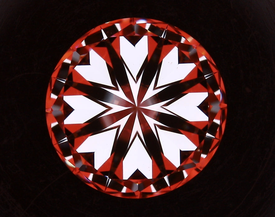 2.56ct Round F VS1 Natural Diamond hearts image
