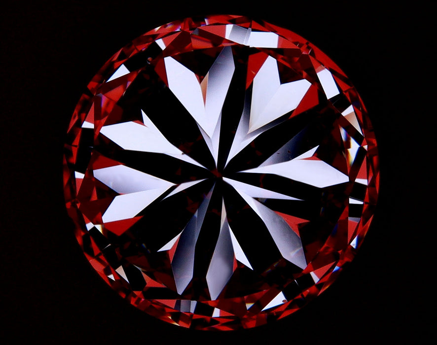 6.80ct Round E VS2 Natural Diamond hearts image