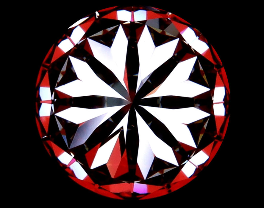 2.01ct Round G VVS2 Natural Diamond hearts image