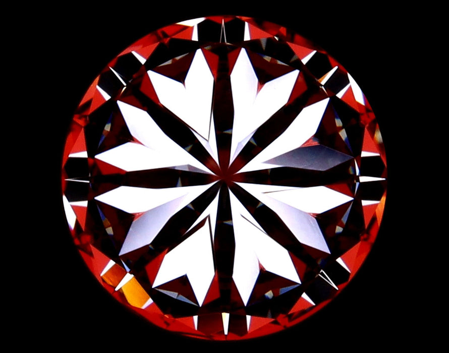 2.01ct Round G VVS2 Natural Diamond hearts image
