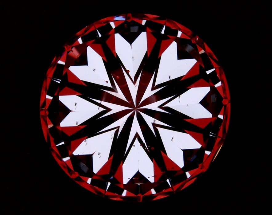 3.02ct Round H SI1 Natural Diamond hearts image