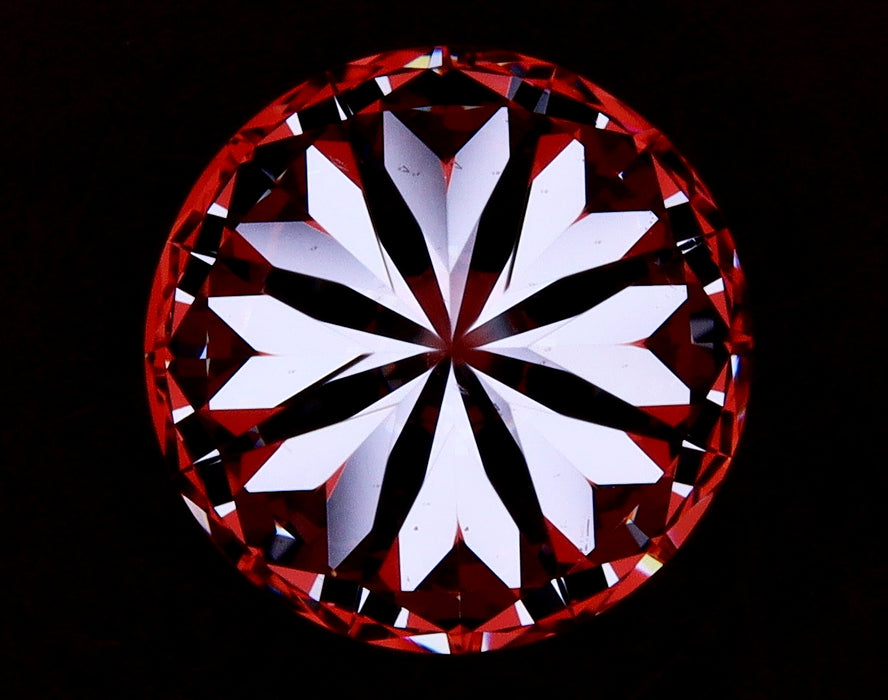 2.14ct Round G VS1 Natural Diamond hearts image