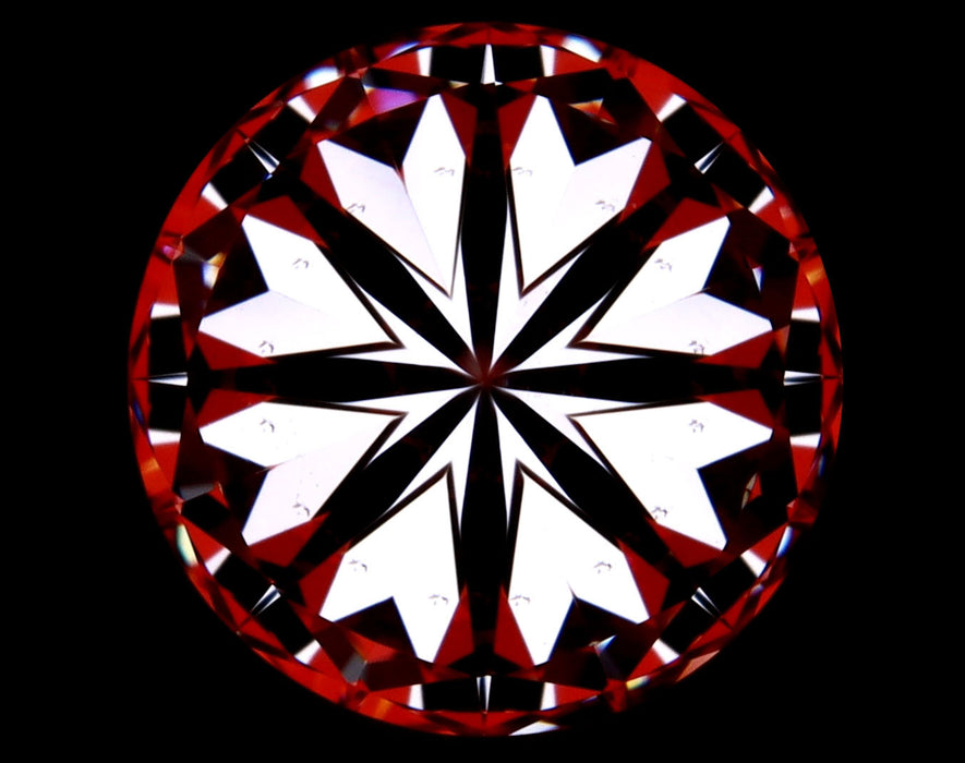 1.42ct Round E VS1 Natural Diamond hearts image
