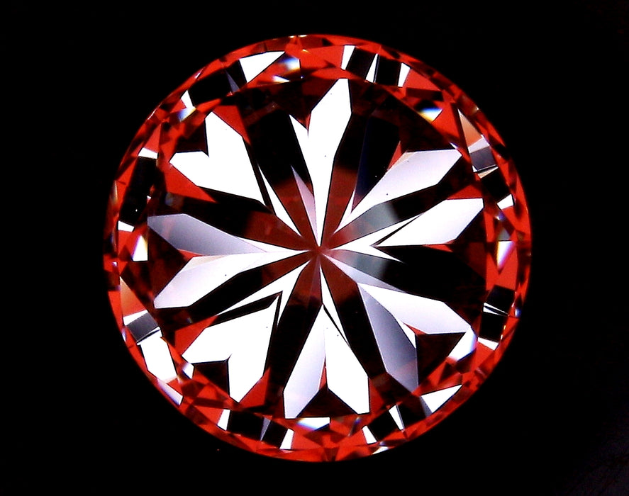 2.73ct Round E VS1 Natural Diamond hearts image