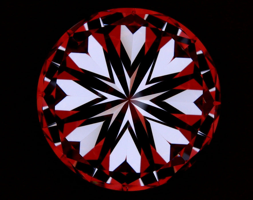 2.02ct Round G VVS2 Natural Diamond hearts image