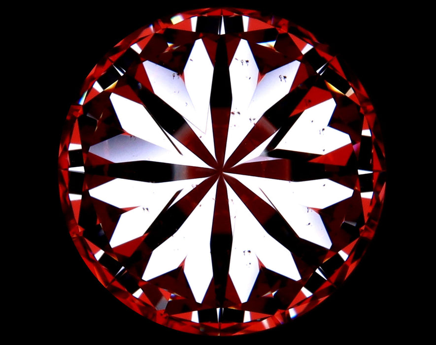 5.01ct Round F VS2 Natural Diamond hearts image