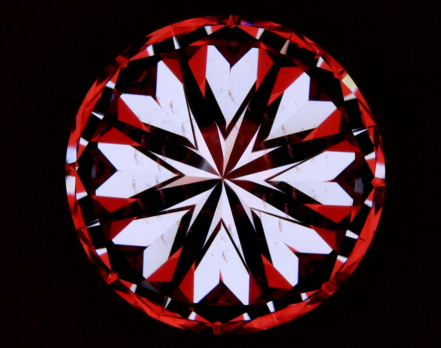 3.01ct Round H SI1 Natural Diamond hearts image