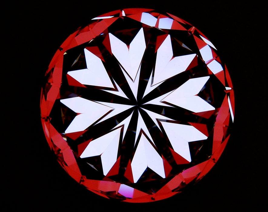6.79ct Round D FL Natural Diamond hearts image