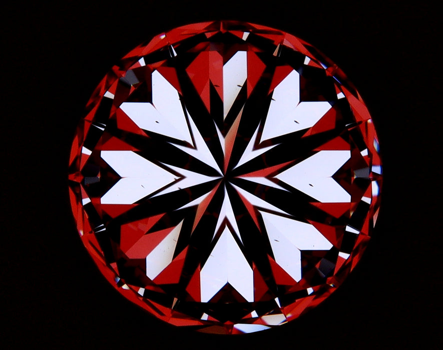 5.20ct Round I VS1 Natural Diamond hearts image