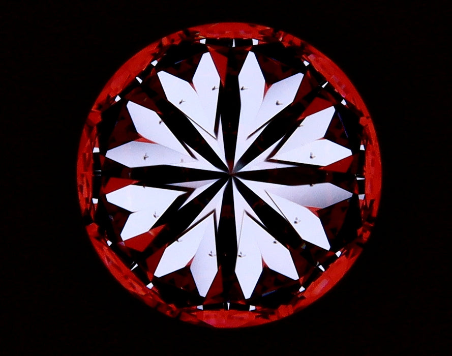 2.02ct Round G VS2 Natural Diamond hearts image
