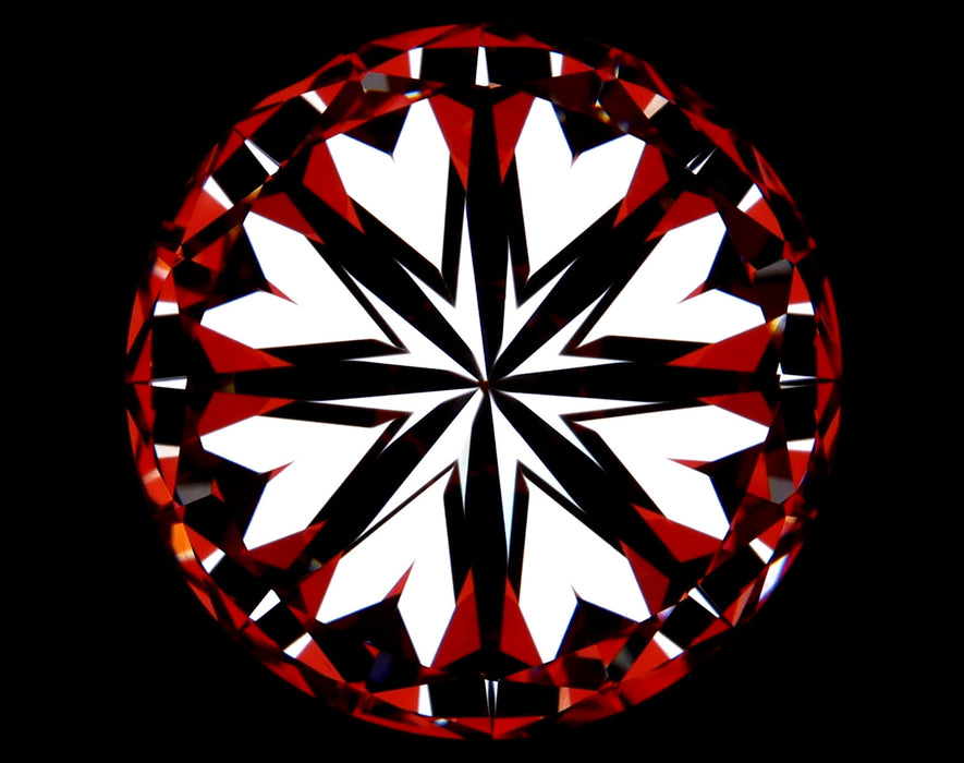8.01ct Round L VS2 Natural Diamond hearts image