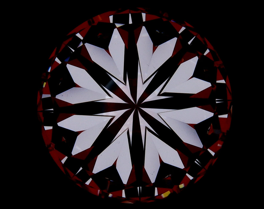 3.03ct Round J VVS2 Natural Diamond hearts image