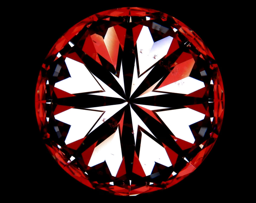 7.02ct Round I SI1 Natural Diamond hearts image