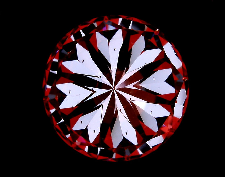4.37ct Round E VS2 Natural Diamond hearts image