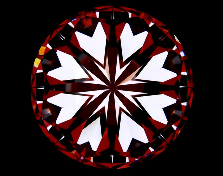 6.57ct Round H VS2 Natural Diamond hearts image