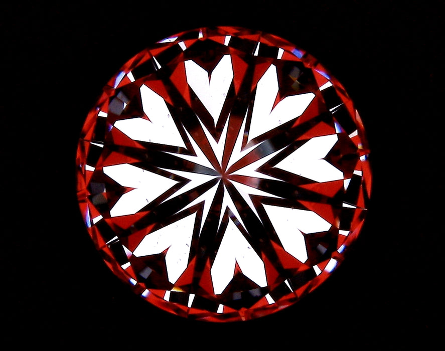 2.57ct Round G VS2 Natural Diamond hearts image
