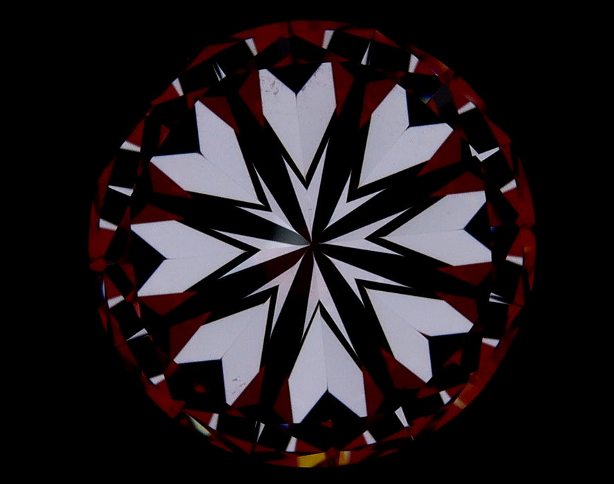 2.20ct Round F VVS1 Natural Diamond hearts image