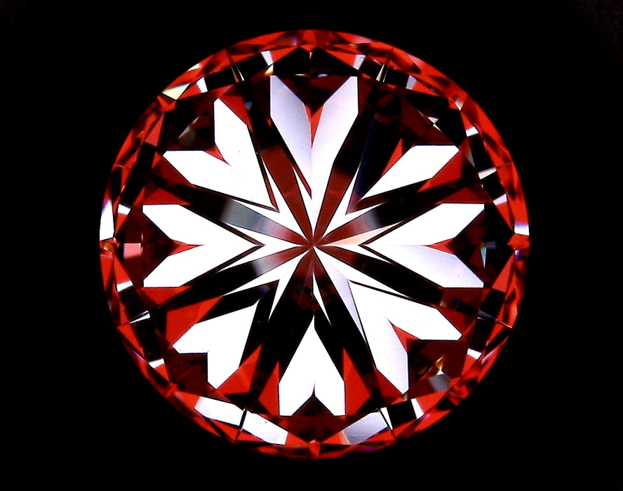 3.01ct Round H VS1 Natural Diamond hearts image
