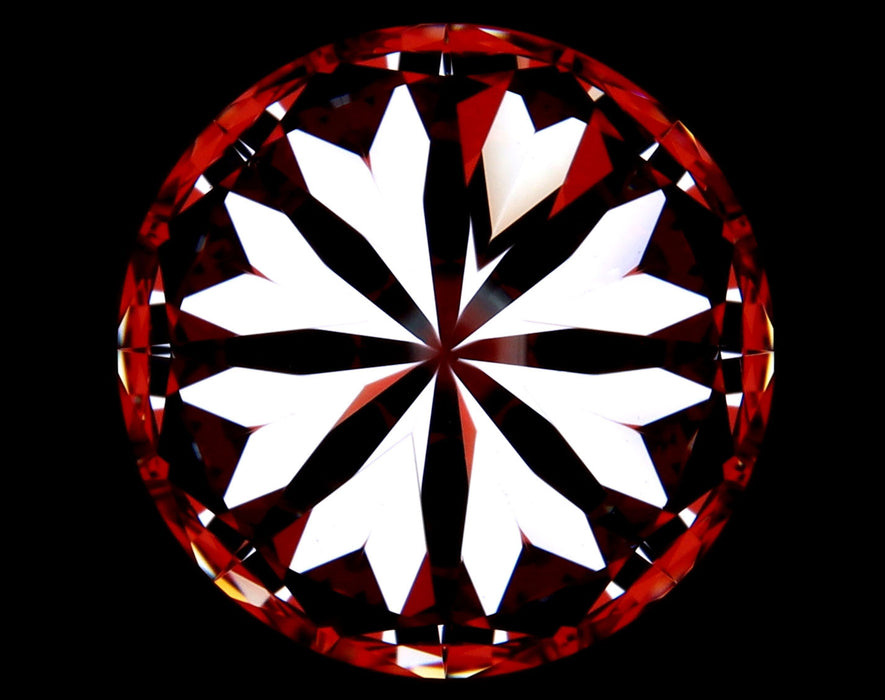 3.01ct Round H VVS2 Natural Diamond hearts image