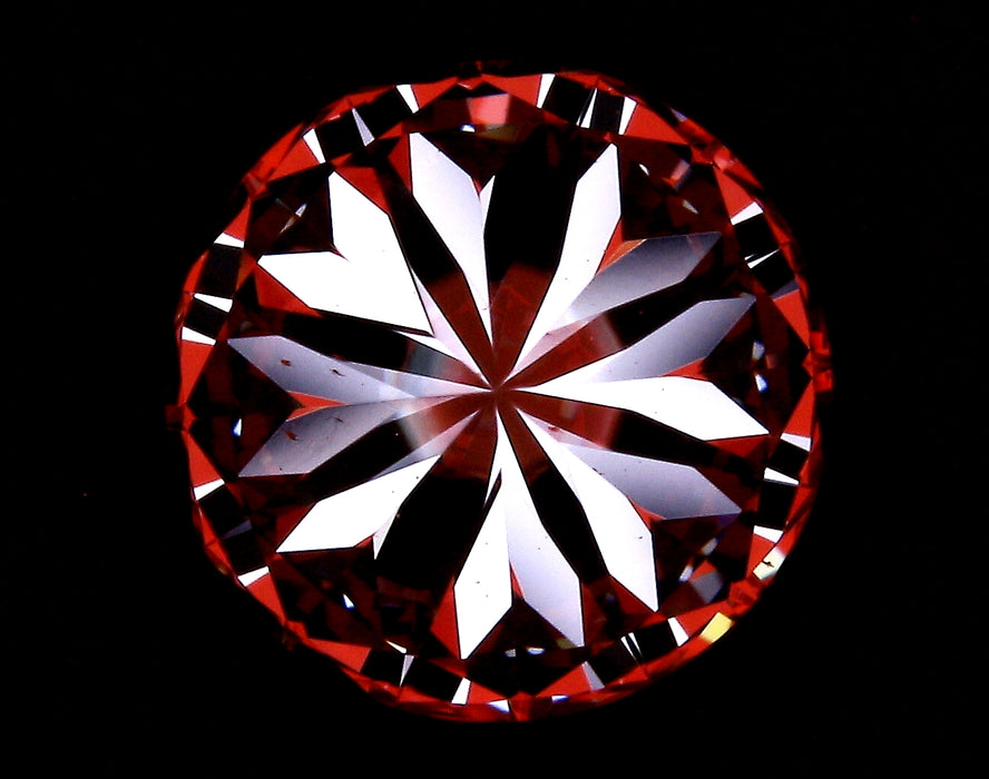 3.01ct Round F VS2 Natural Diamond hearts image