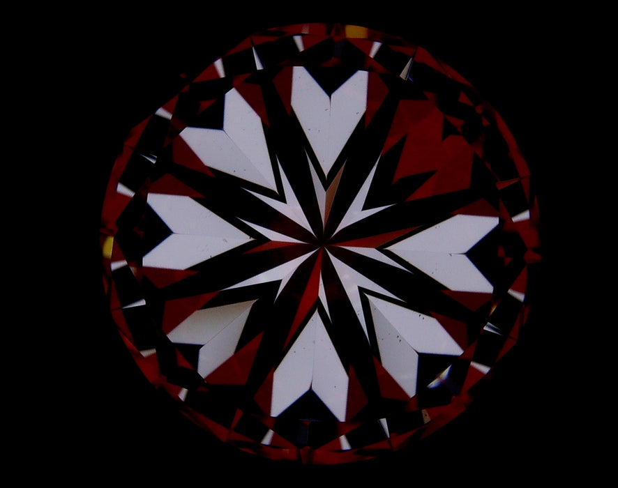 3.01ct Round E VS1 Natural Diamond hearts image