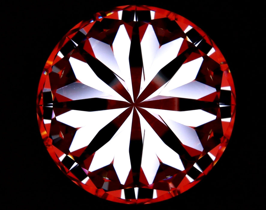 4.40ct Round H VVS2 Natural Diamond hearts image