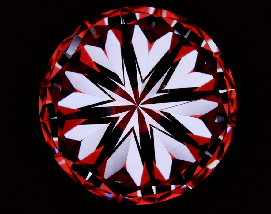 3.01ct Round K VS2 Natural Diamond hearts image