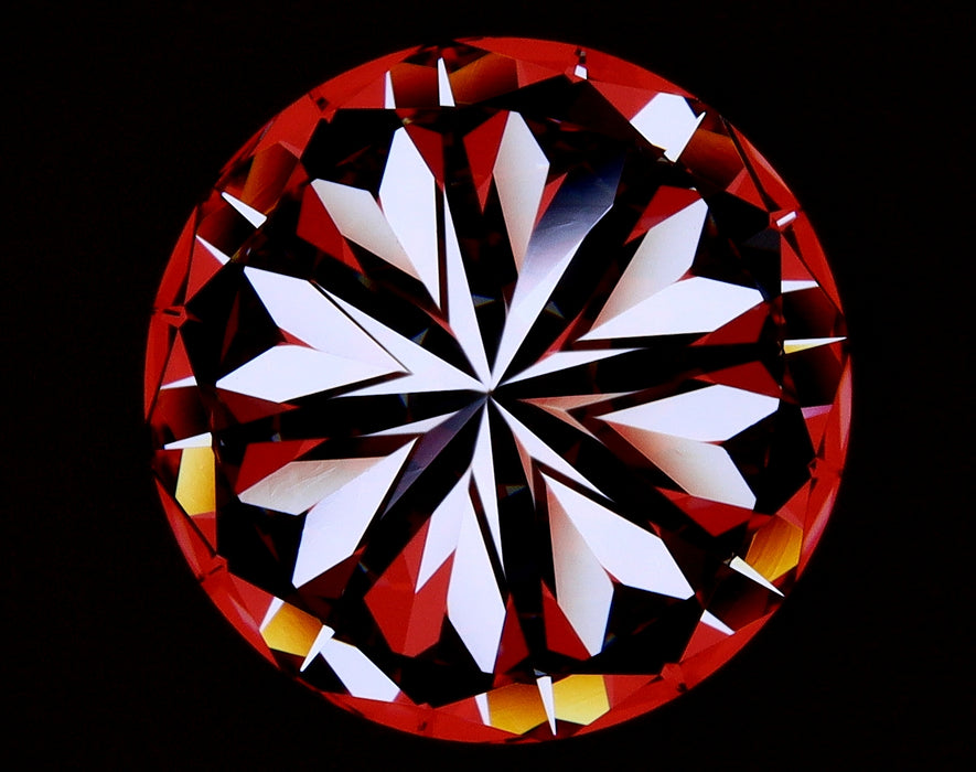 5.18ct Round H VVS2 Natural Diamond hearts image