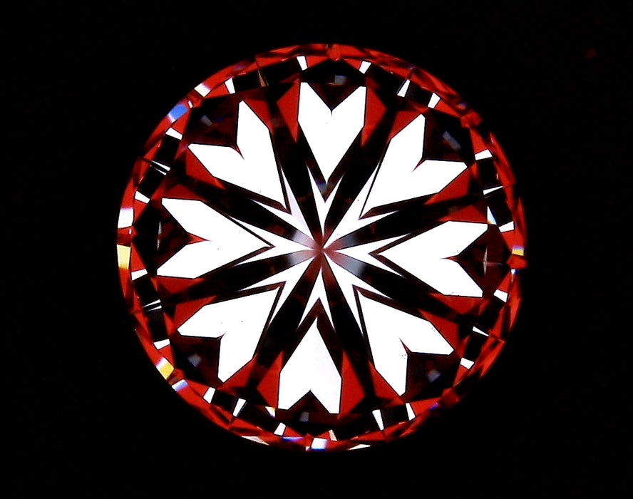 2.03ct Round H VS1 Natural Diamond hearts image