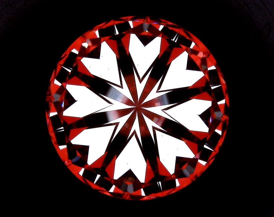 3.30ct Round G VS1 Natural Diamond hearts image