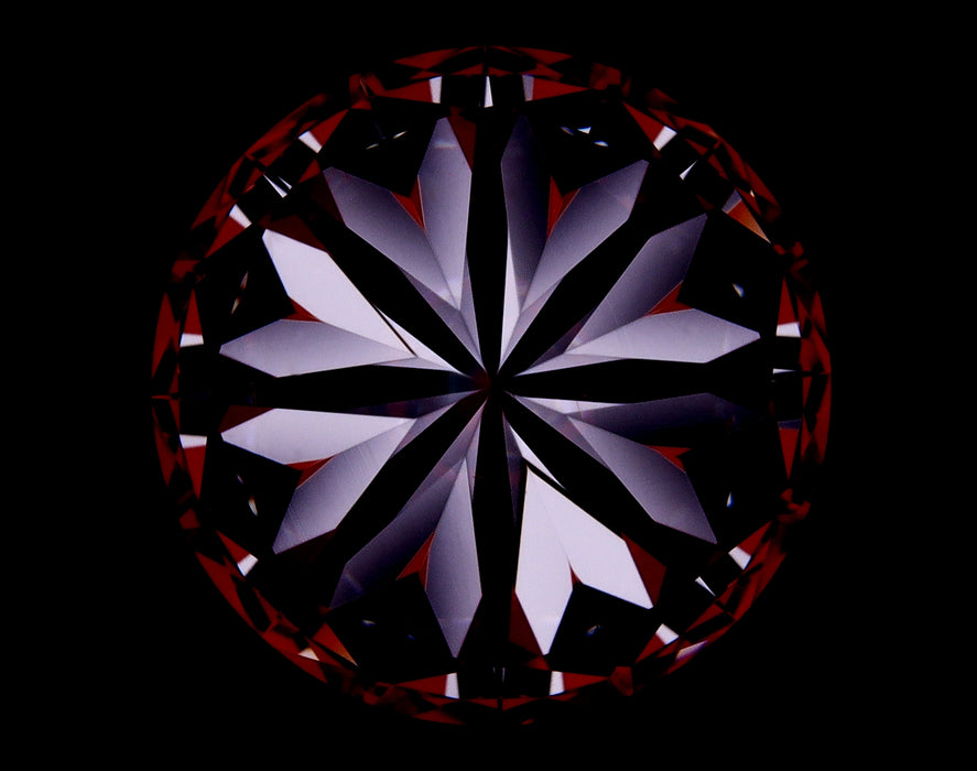 2.56ct Round D VVS1 Natural Diamond hearts image