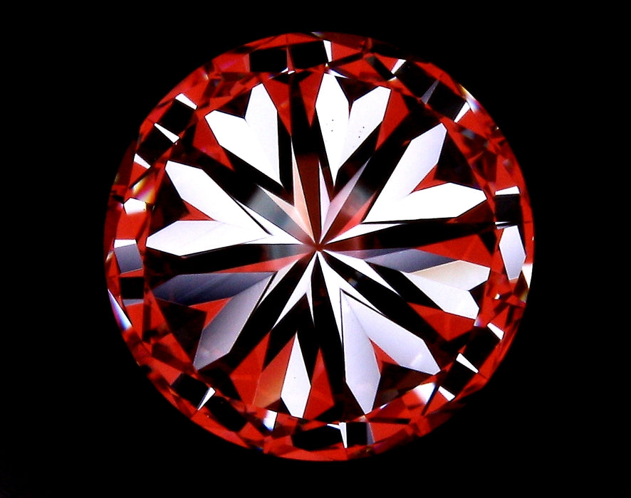 2.22ct Round E VS1 Natural Diamond hearts image