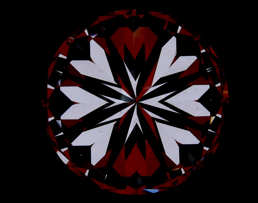 2.01ct Round G VS2 Natural Diamond hearts image