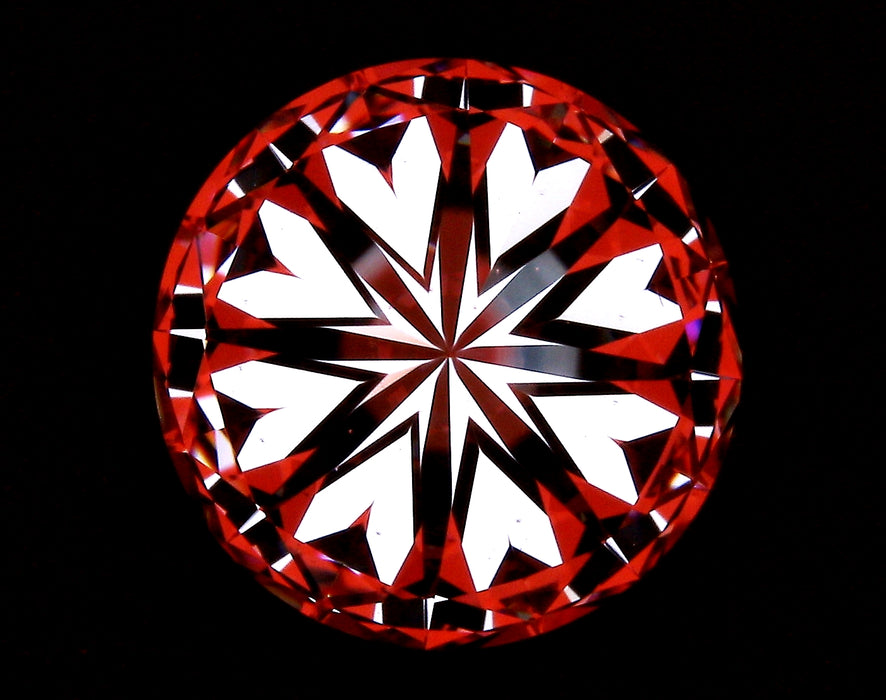 3.90ct Round E VS1 Natural Diamond hearts image