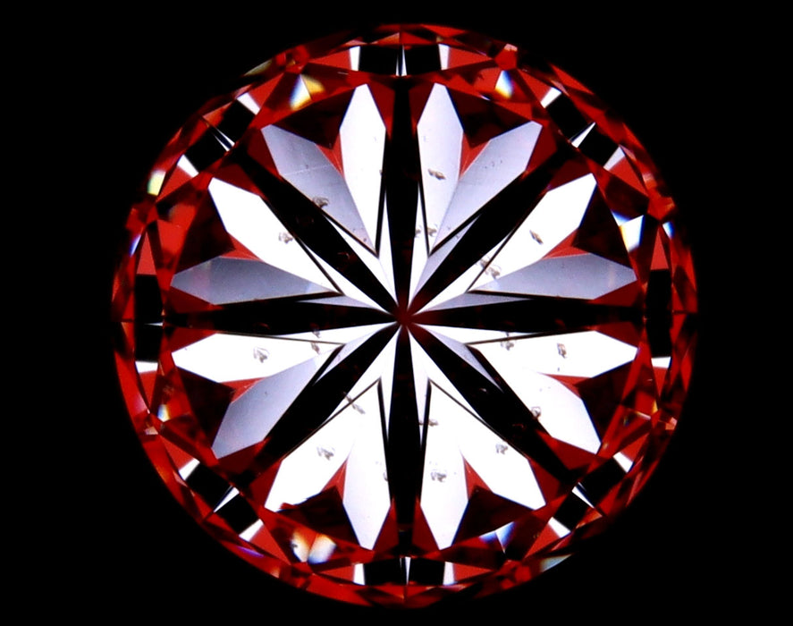 1.60ct Round F SI1 Natural Diamond hearts image