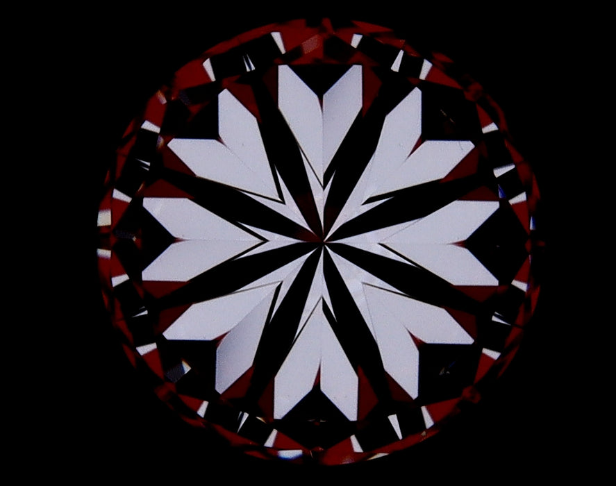 1.66ct Round E VVS2 Natural Diamond hearts image