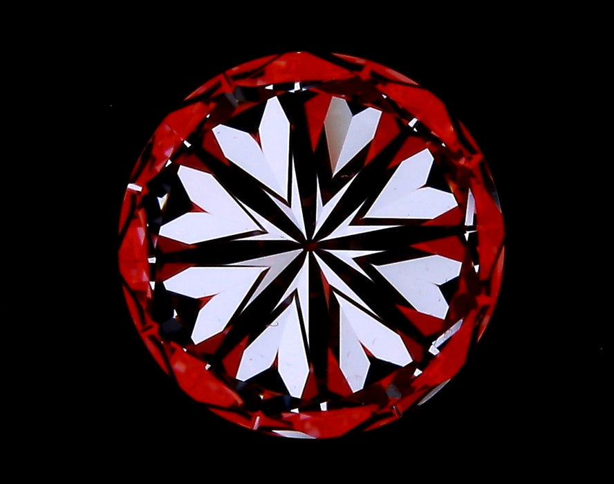 2.03ct Round K VS2 Natural Diamond hearts image