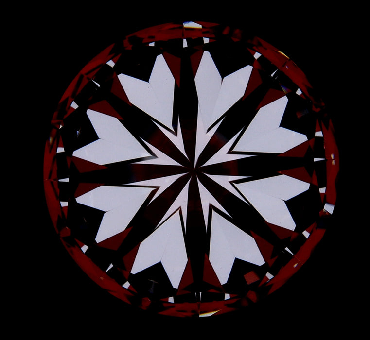 5.53ct Round H VVS1 Natural Diamond hearts image