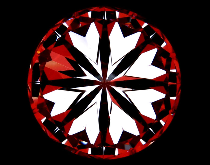 1.90ct Round E VVS2 Natural Diamond hearts image