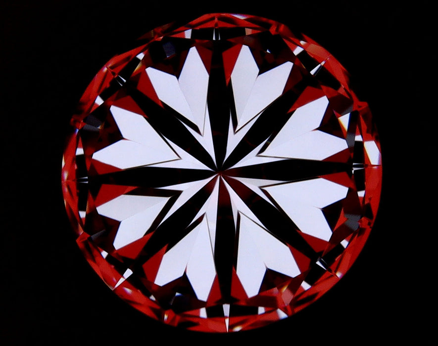 2.01ct Round I VVS1 Natural Diamond hearts image