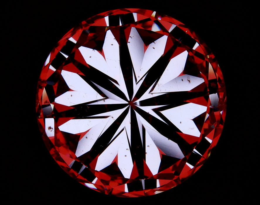 8.66ct Round J SI1 Natural Diamond hearts image