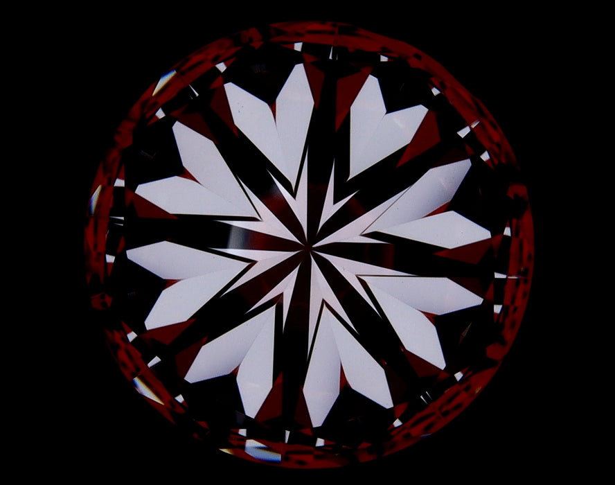 5.42ct Round J VS1 Natural Diamond hearts image