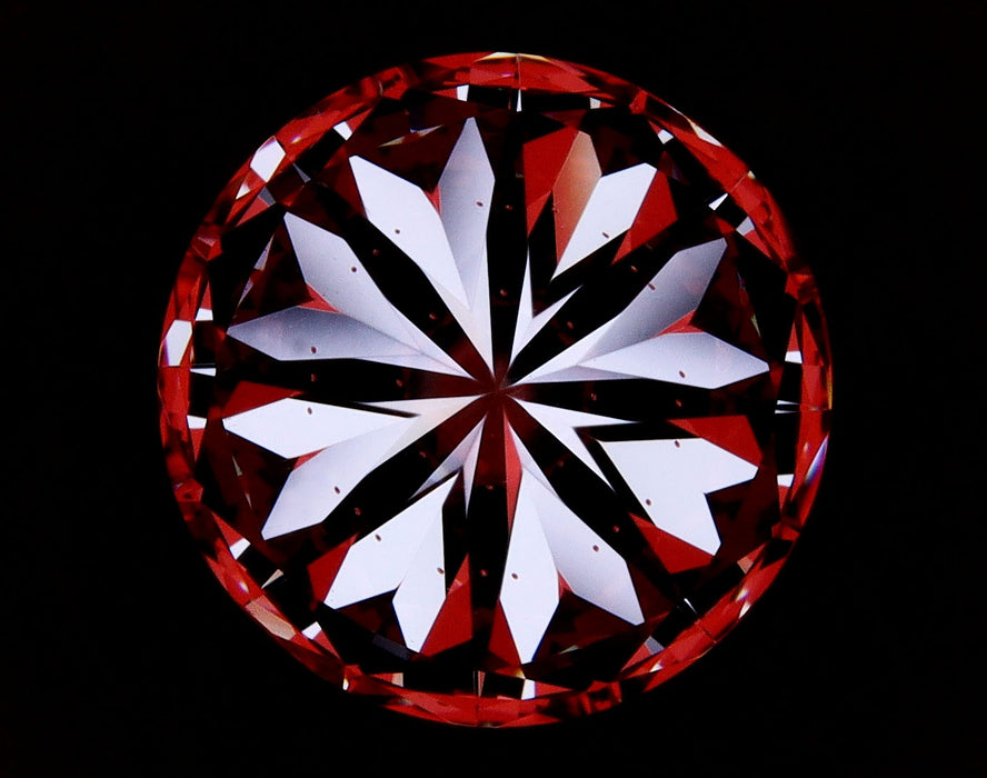 2.50ct Round E VS2 Natural Diamond hearts image