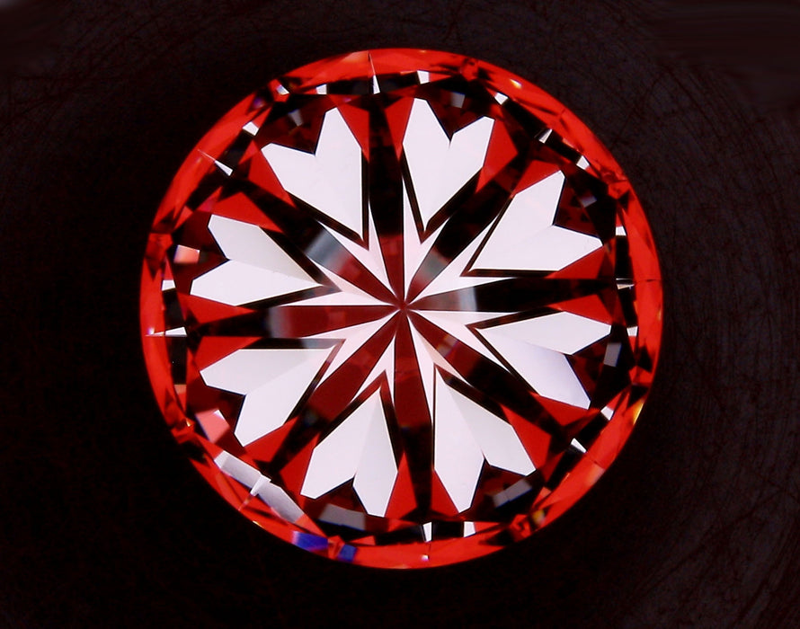 6.32ct Round I VVS2 Natural Diamond hearts image