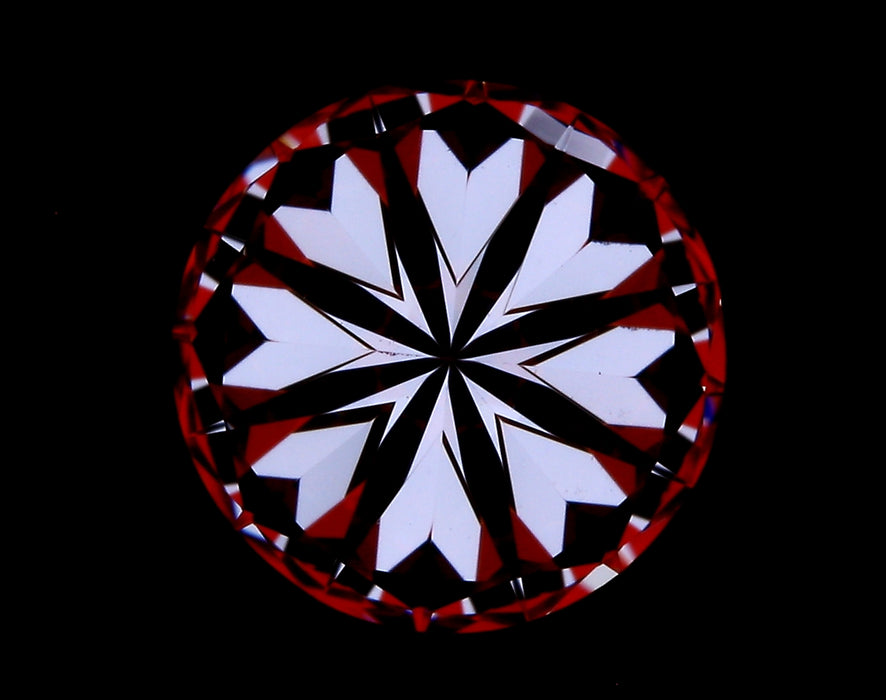 1.90ct Round F VVS2 Natural Diamond hearts image
