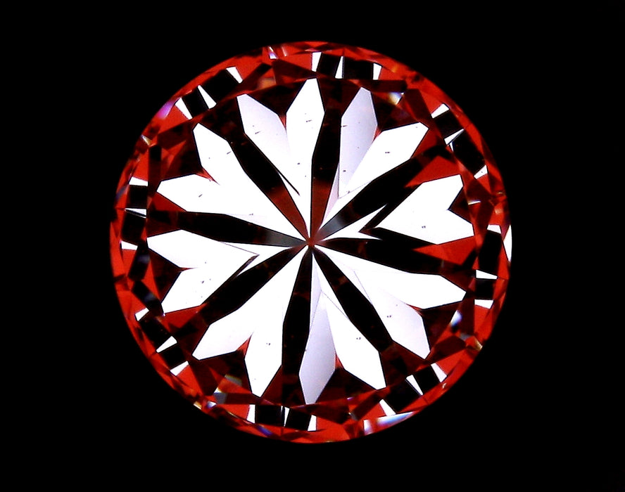 2.09ct Round G VS2 Natural Diamond hearts image